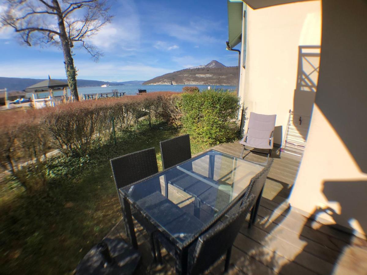 Studio Les Pieds Dans L'Eau Au Bord Du Lac D'Annecy デュアン エクステリア 写真